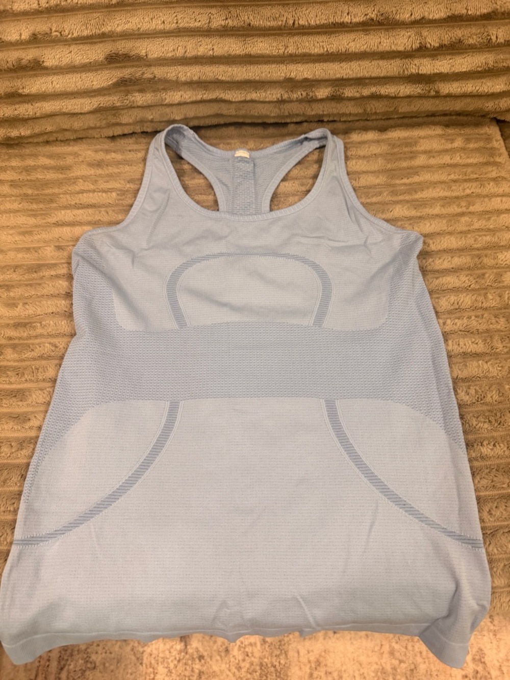 lululemon athletica Light Blue Racerback Tank Top